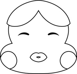 Japanese god of wealth outline