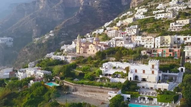 the town of Praiano on the Amalfi Coast