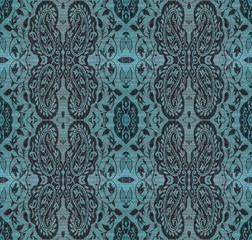 Floral pattern on the fabric, repeating fragments