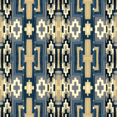 Ornament with a repeating pattern of geometric shapes