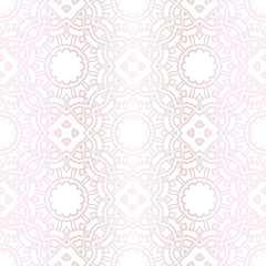 Pastel color Seamless Pattern With Floral Ornament. For Design, Wallpaper, Textile Industry. Vector