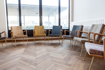 few antique chairs