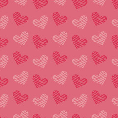バレンタインハートの背景パターン