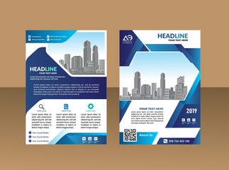 cover template a4 size. Business brochure design. Annual report cover. Vector illustration.
