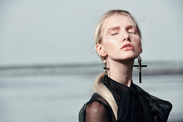 stylish gothic earrings