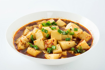 Hunan cuisine - boiled rice tofu