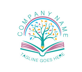 TREE WITH BOOK  LOGO