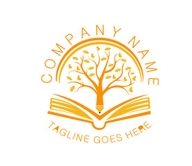 TREE WITH BOOK  LOGO