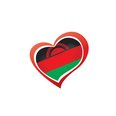 Malawi flag, vector illustration on a white background