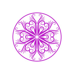 Flower wallpaper ornament design vector illustration decoration
