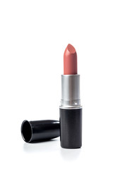 Fototapeta premium Pink lipstick isolated on white