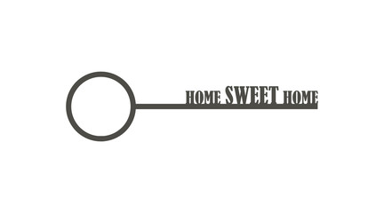 Keys home sweet home icon vector design