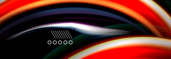 Color flow poster. Wave Liquid shape color background. Art design for your design