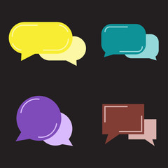 icon message chat design