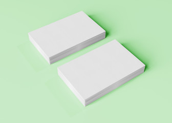 Business card mockup isolated 3d rendering