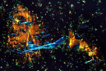 Imaginary alien world inside a ghost pepper.