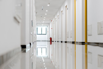  long corridor in building