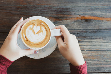 Cup coffee for Breakfast on hand