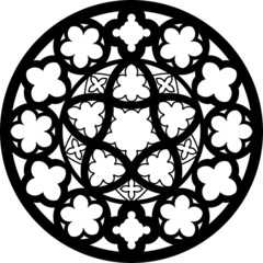 Exeter, GB, rose window