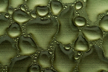 Water drops on metal texture