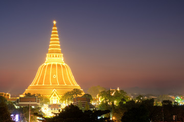 Phra Pathom Chedi,the largest stupa in Thailand at Nakhon Pathom province of thailand