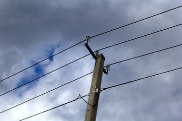Wires on the pole