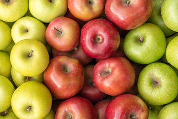 Golden Delicious, Gala and Granny Smith apples