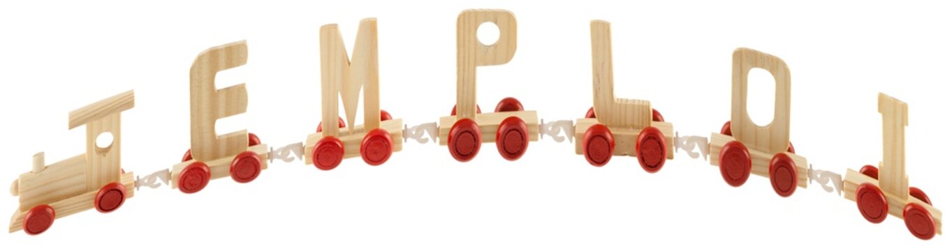  petit train pour l'emploi, fond blanc