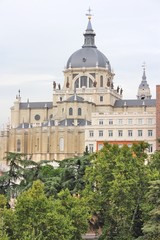Fototapeta na wymiar Madrid Almudena Cathedral