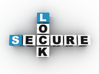 3d rendering secure with lock crossword