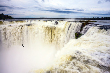 The exotic waterfalls on the Parana River