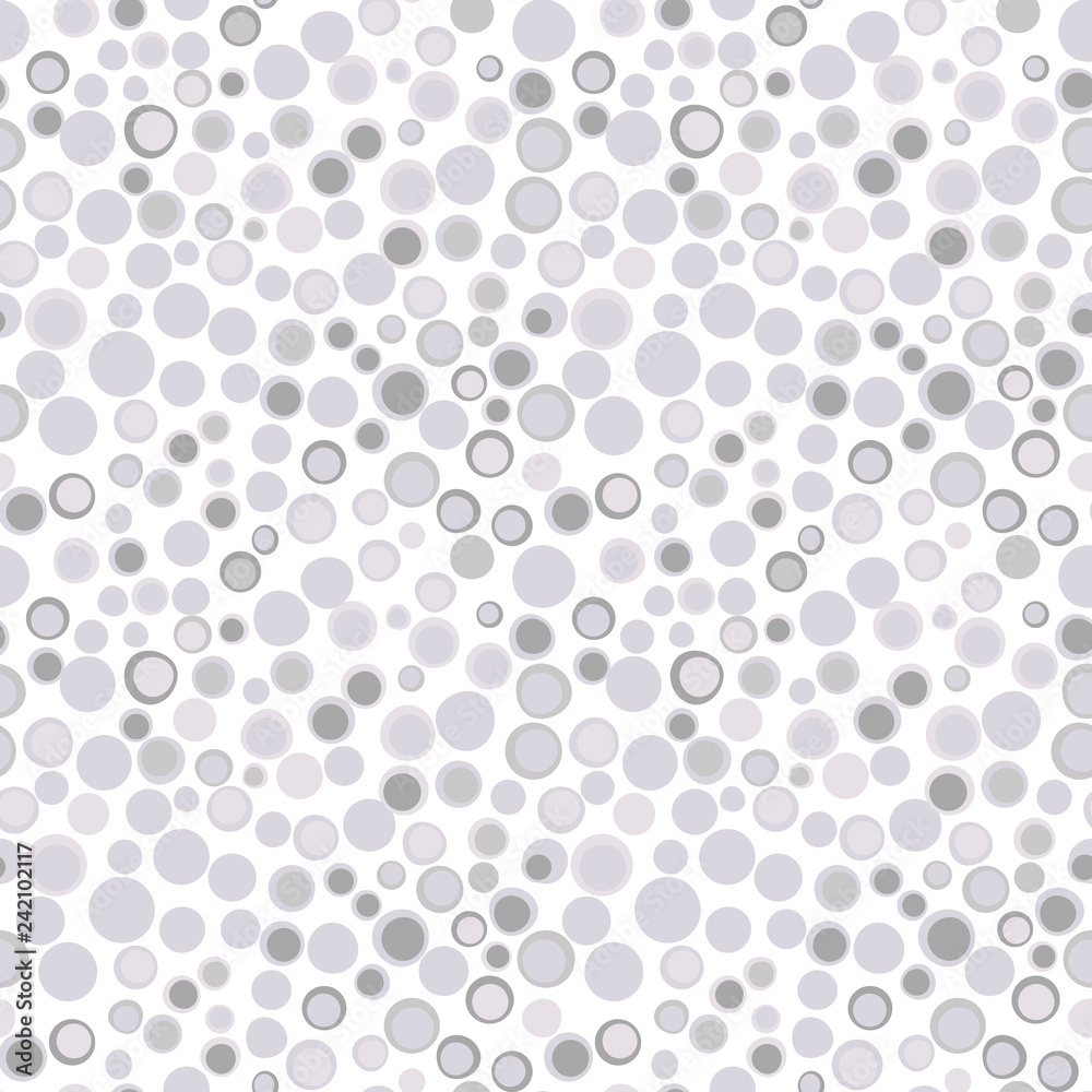 Poster Simple circle shapes background. Vector geometric abstract seamless pattern.