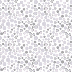 Simple circle shapes background. Vector geometric abstract seamless pattern.