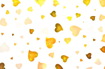 красивый фон с сердечками на светлом фоне   