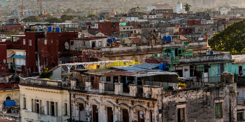 Panorama Blick auf Altstadt Dächer von Havanna Kuba