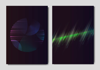 Neon light effect posters