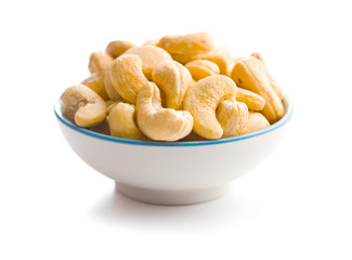 Roasted cashew nuts.
