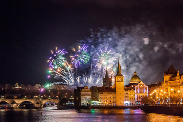Naklejka premium New Year Firework