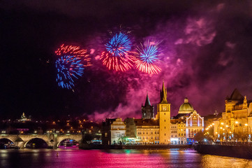 Naklejka premium New Year Firework