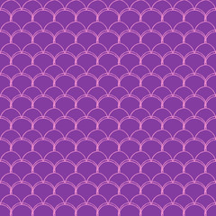 Fototapeta premium Girl mermaid seamless pattern
