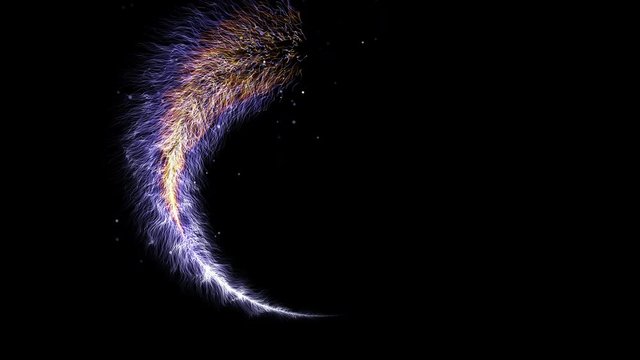 Circle Logo Concept on Black Bacground