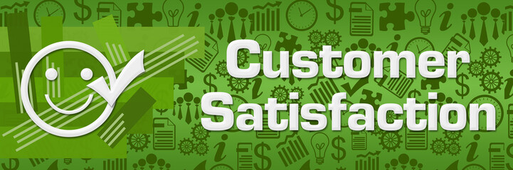 Customer Satisfaction Green Business Texture Stroked Stripes 