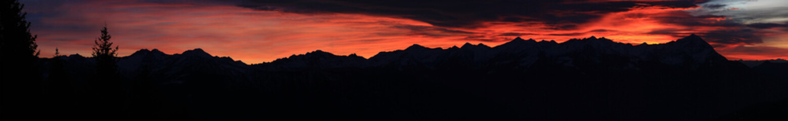 Tramonto alpino