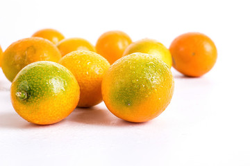 kumquat on a white background 
