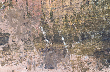 Painting knife technique with acrylic on canvas. Abstract art background. 