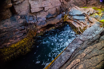 The Thunder Hole in Acadia National Park, Maine