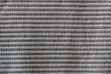 light linen fabric in a fine and wide grey black strip used for tablecloths, drapes. light coarse...