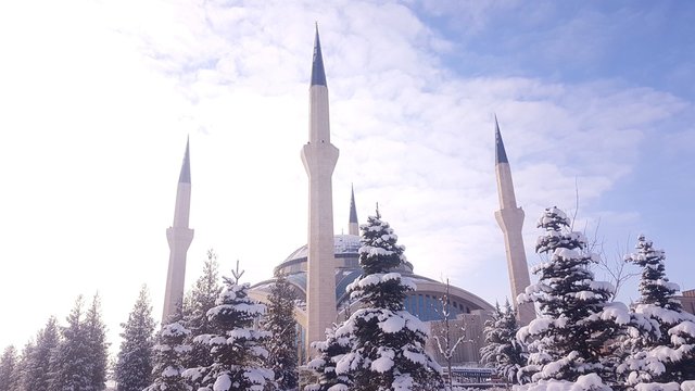 Capital Ankara Turkey. Ahmet Hamdi Akseki Mosque