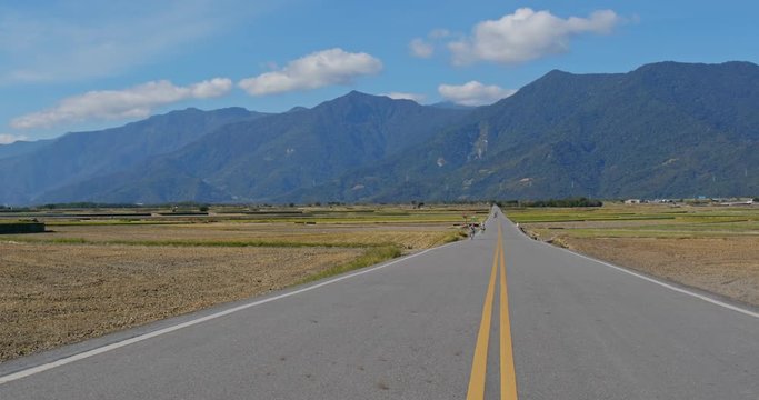 Chishang rice meadow field