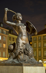 Mermaid of Warsaw at market square in Warsaw. Poland © Andrey Shevchenko